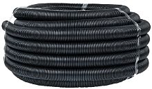 Гофра ПВХ FRHF трудногорючая EKF-Plast Д=63 легкая с протяжкой черный (15м) картинка